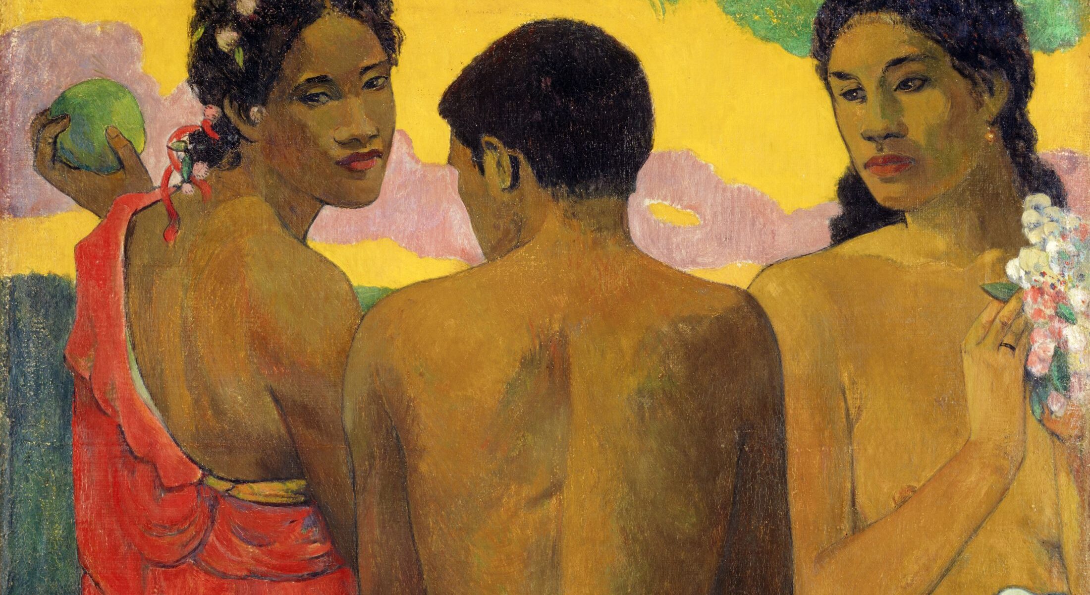 Paul Gauguin, Three Tahitians (Trois Tahitiens) 1899, National Galleries of Scotland, Edinburgh, presented by Sir Alexander Maitland in memory of his wife Rosalind 1960