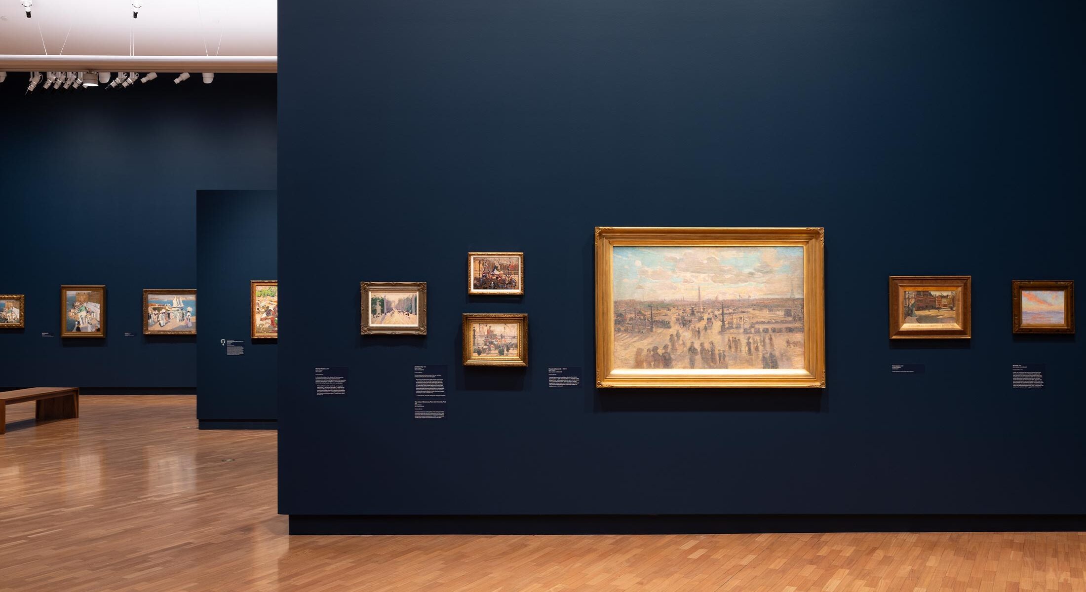 Ethel Carrick, installation view, National Gallery of Australia, Kamberri/Canberra, 2024