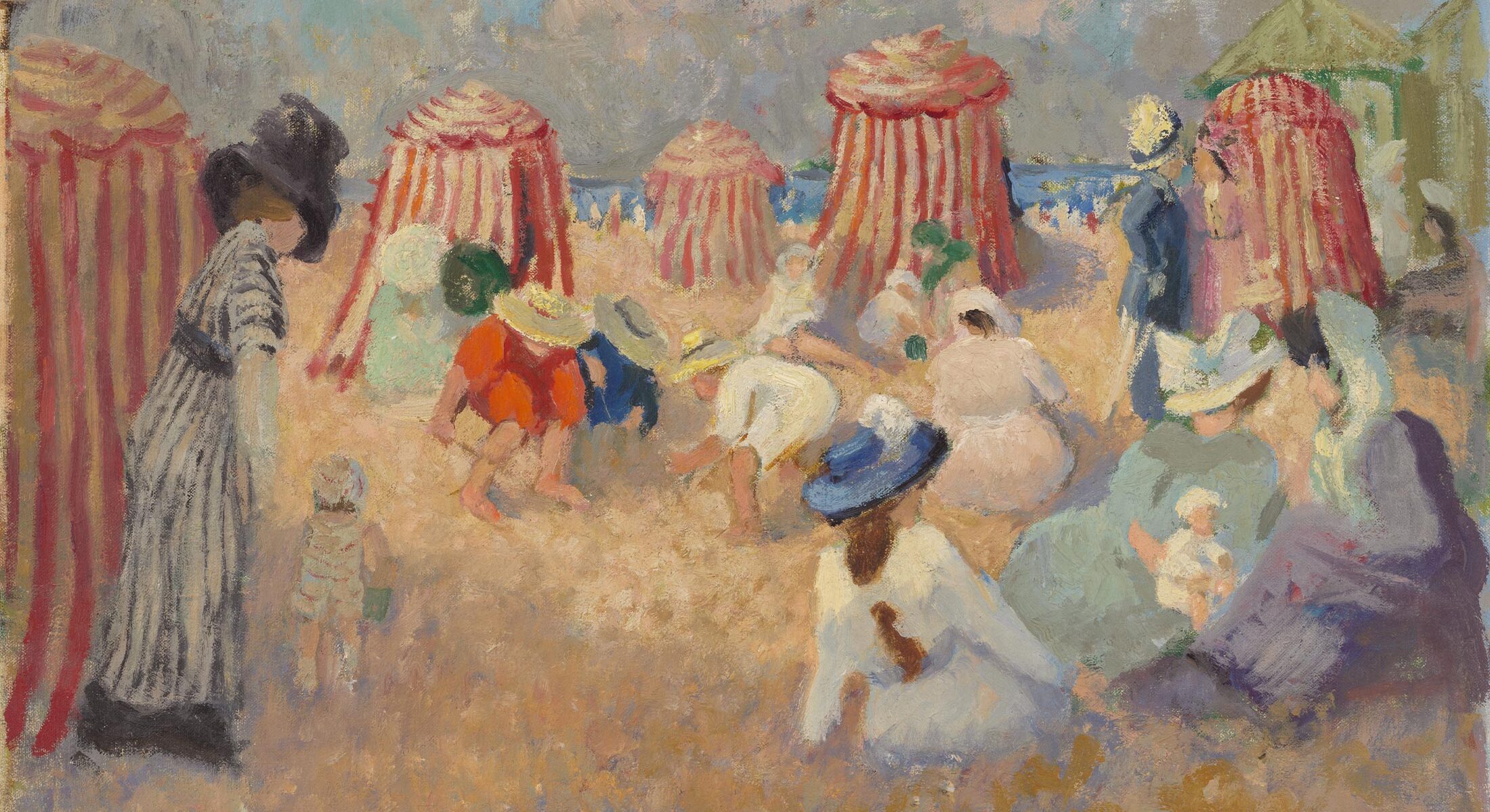 Ethel Carrick, Beach scene, c.1909, National Gallery of Australia, Kamberri/Canberra, purchased 1976